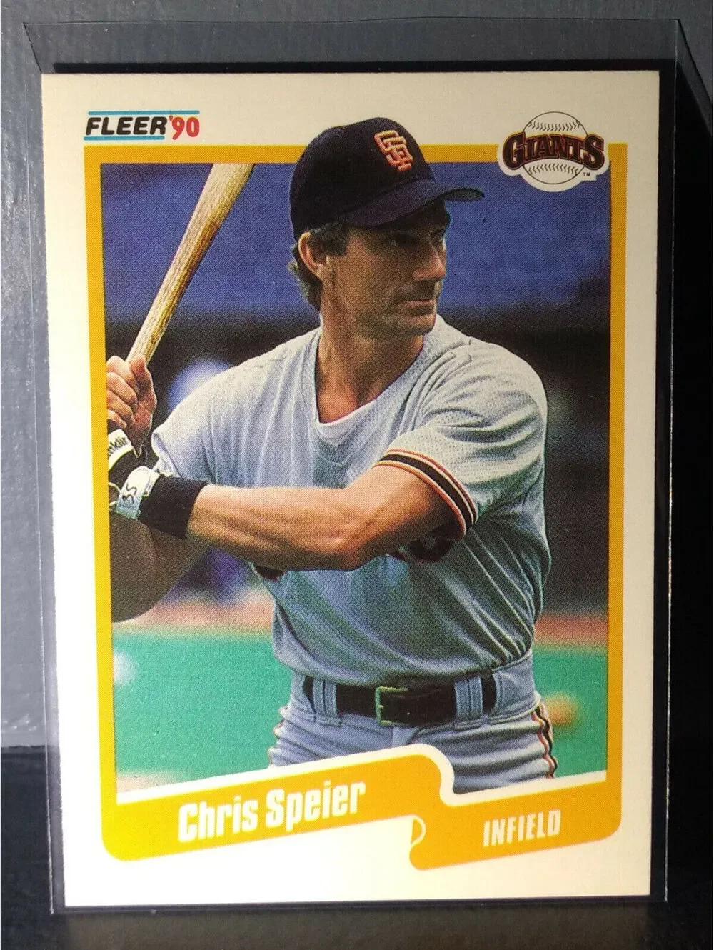 1990 Chris Speier Fleer Baseball Card #72